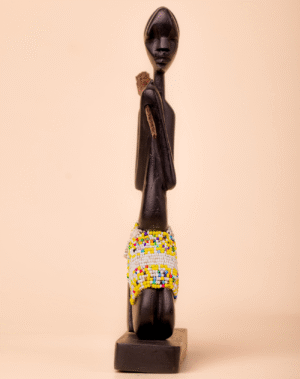 Statue femme en bois d'ébène moyenne