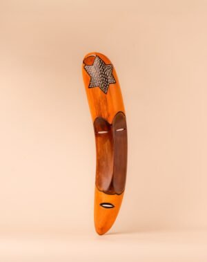 Masque étoile orange