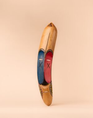 Masque croix (bleu et rose)