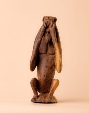 Trois singes de sagesse/ bois rouge exotique