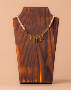 Collier en acier inoxydable et perle de culture N1