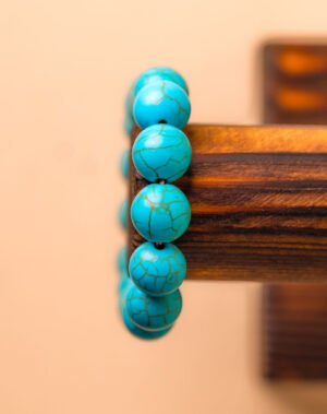 Bracelet en turquoise en élastique