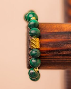 Bracelet en Malachite avec élastique