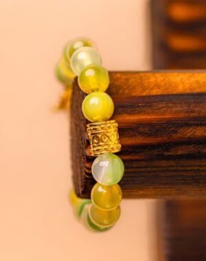 EVA VERT ( agate verte grosse perle)