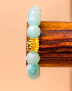 EVA BLEU (jade bleu grosses perles)