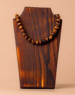 Collier en œil de tigre avec fermoire derrière